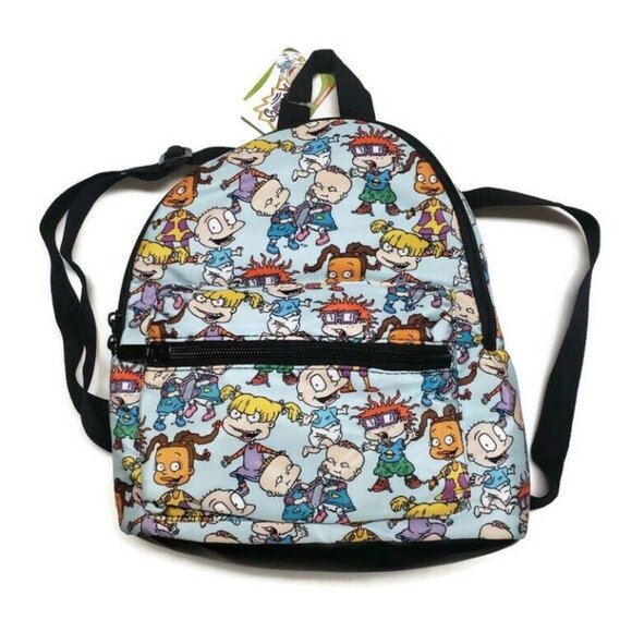 Bioworld Nickelodeon Rugrats MINI Backpack Blue Multi-Color 11" x 9" - Picture 1 of 3